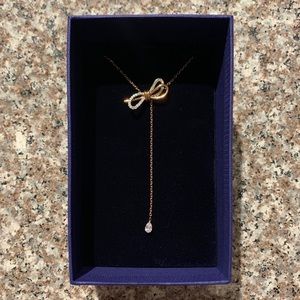 Swarovski Lifelong Bow Y Necklace